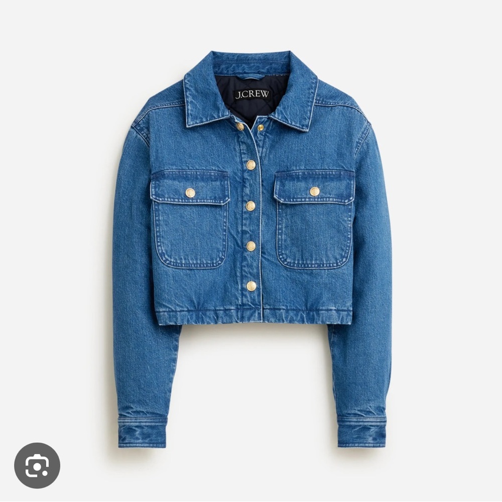 NWOT J.Crew Denim Lined Jacket